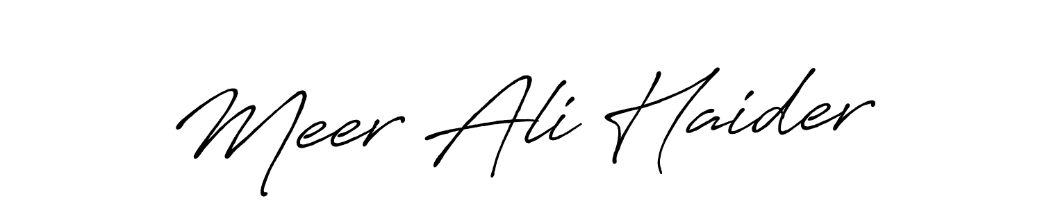 Make a beautiful signature design for name Meer Ali Haider. Use this online signature maker to create a handwritten signature for free. Meer Ali Haider signature style 7 images and pictures png