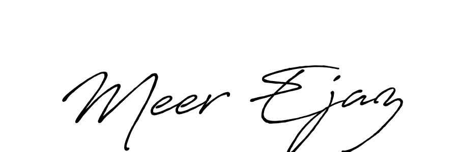 Similarly Antro_Vectra_Bolder is the best handwritten signature design. Signature creator online .You can use it as an online autograph creator for name Meer Ejaz. Meer Ejaz signature style 7 images and pictures png