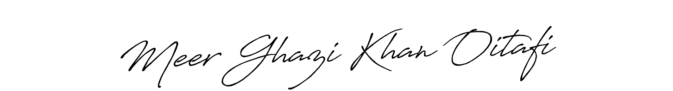 How to make Meer Ghazi Khan Oitafi name signature. Use Antro_Vectra_Bolder style for creating short signs online. This is the latest handwritten sign. Meer Ghazi Khan Oitafi signature style 7 images and pictures png