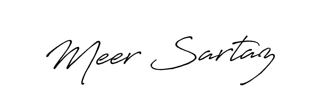 Design your own signature with our free online signature maker. With this signature software, you can create a handwritten (Antro_Vectra_Bolder) signature for name Meer Sartaz. Meer Sartaz signature style 7 images and pictures png