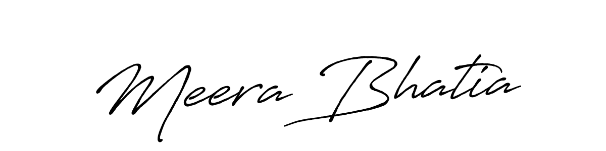 You can use this online signature creator to create a handwritten signature for the name Meera Bhatia. This is the best online autograph maker. Meera Bhatia signature style 7 images and pictures png