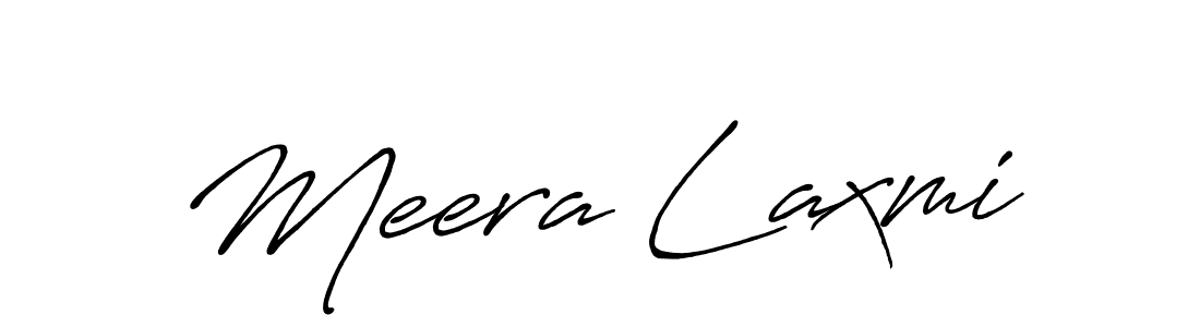 How to make Meera Laxmi name signature. Use Antro_Vectra_Bolder style for creating short signs online. This is the latest handwritten sign. Meera Laxmi signature style 7 images and pictures png