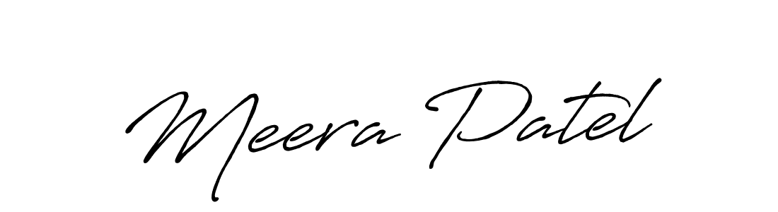 The best way (Antro_Vectra_Bolder) to make a short signature is to pick only two or three words in your name. The name Meera Patel include a total of six letters. For converting this name. Meera Patel signature style 7 images and pictures png