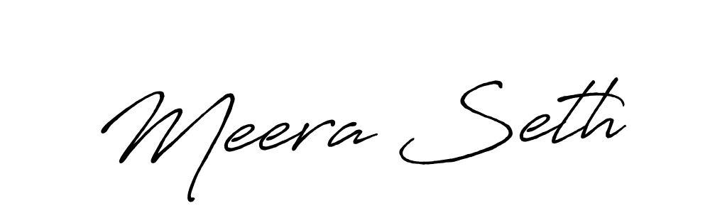 Design your own signature with our free online signature maker. With this signature software, you can create a handwritten (Antro_Vectra_Bolder) signature for name Meera Seth. Meera Seth signature style 7 images and pictures png