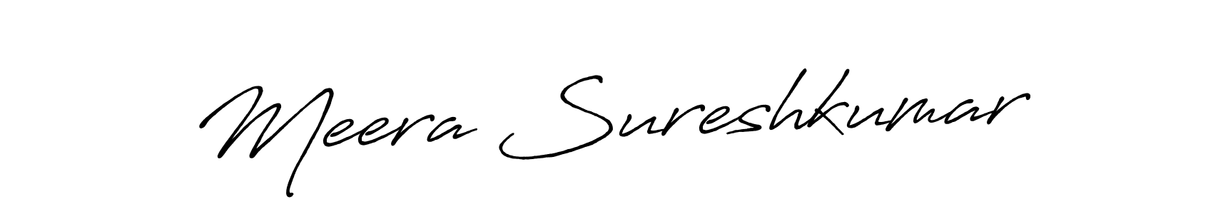 Make a beautiful signature design for name Meera Sureshkumar. Use this online signature maker to create a handwritten signature for free. Meera Sureshkumar signature style 7 images and pictures png