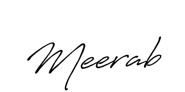 Also You can easily find your signature by using the search form. We will create Meerab name handwritten signature images for you free of cost using Antro_Vectra_Bolder sign style. Meerab signature style 7 images and pictures png