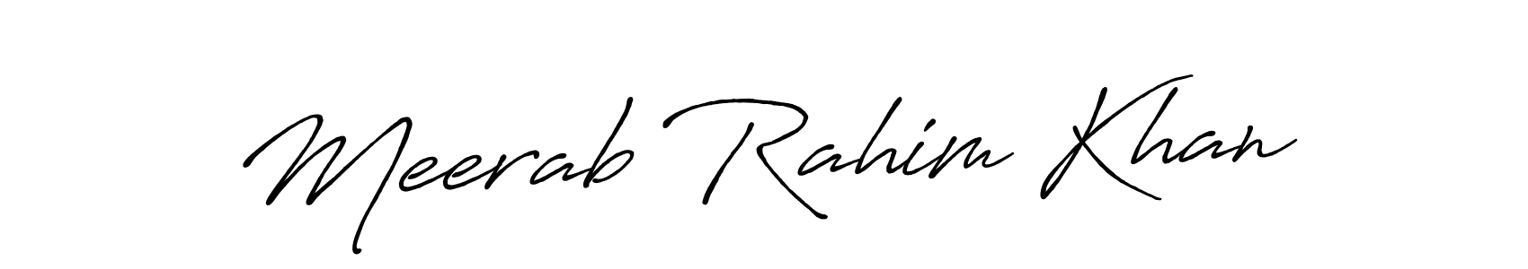 How to make Meerab Rahim Khan signature? Antro_Vectra_Bolder is a professional autograph style. Create handwritten signature for Meerab Rahim Khan name. Meerab Rahim Khan signature style 7 images and pictures png