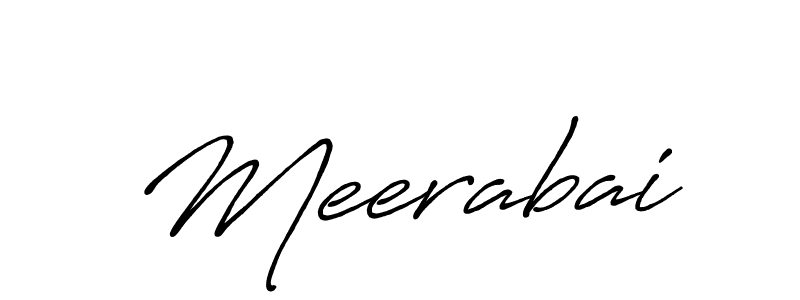 You should practise on your own different ways (Antro_Vectra_Bolder) to write your name (Meerabai) in signature. don't let someone else do it for you. Meerabai signature style 7 images and pictures png