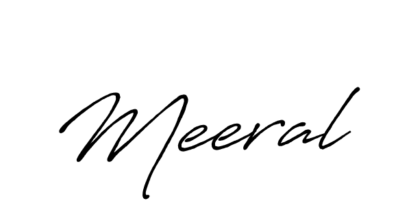 How to make Meeral name signature. Use Antro_Vectra_Bolder style for creating short signs online. This is the latest handwritten sign. Meeral signature style 7 images and pictures png