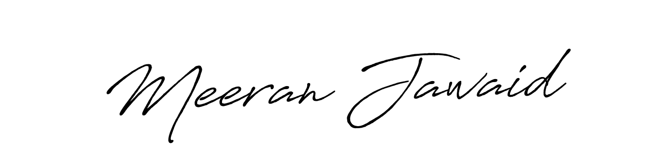 Also we have Meeran Jawaid name is the best signature style. Create professional handwritten signature collection using Antro_Vectra_Bolder autograph style. Meeran Jawaid signature style 7 images and pictures png