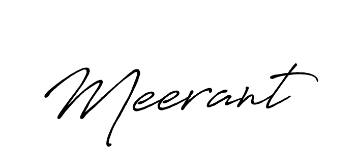 Design your own signature with our free online signature maker. With this signature software, you can create a handwritten (Antro_Vectra_Bolder) signature for name Meerant. Meerant signature style 7 images and pictures png