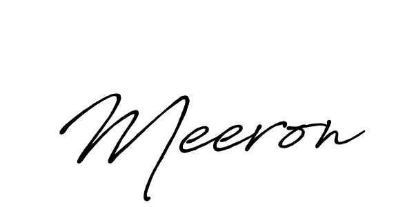 Design your own signature with our free online signature maker. With this signature software, you can create a handwritten (Antro_Vectra_Bolder) signature for name Meeron. Meeron signature style 7 images and pictures png