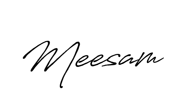 Meesam stylish signature style. Best Handwritten Sign (Antro_Vectra_Bolder) for my name. Handwritten Signature Collection Ideas for my name Meesam. Meesam signature style 7 images and pictures png