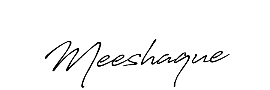 Create a beautiful signature design for name Meeshaque. With this signature (Antro_Vectra_Bolder) fonts, you can make a handwritten signature for free. Meeshaque signature style 7 images and pictures png