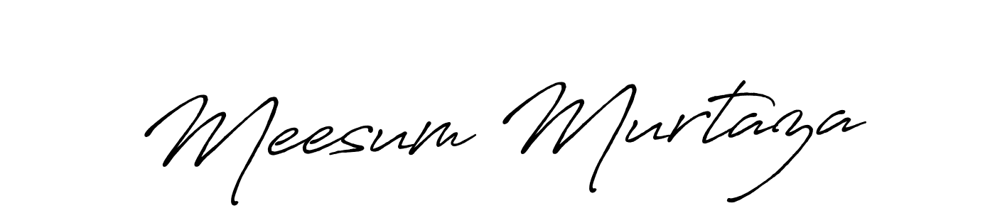 Meesum Murtaza stylish signature style. Best Handwritten Sign (Antro_Vectra_Bolder) for my name. Handwritten Signature Collection Ideas for my name Meesum Murtaza. Meesum Murtaza signature style 7 images and pictures png