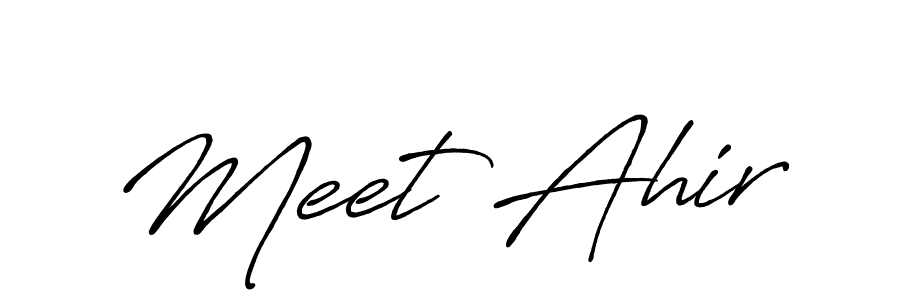 This is the best signature style for the Meet Ahir name. Also you like these signature font (Antro_Vectra_Bolder). Mix name signature. Meet Ahir signature style 7 images and pictures png