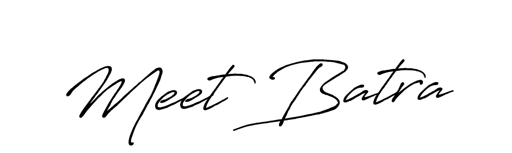 Design your own signature with our free online signature maker. With this signature software, you can create a handwritten (Antro_Vectra_Bolder) signature for name Meet Batra. Meet Batra signature style 7 images and pictures png