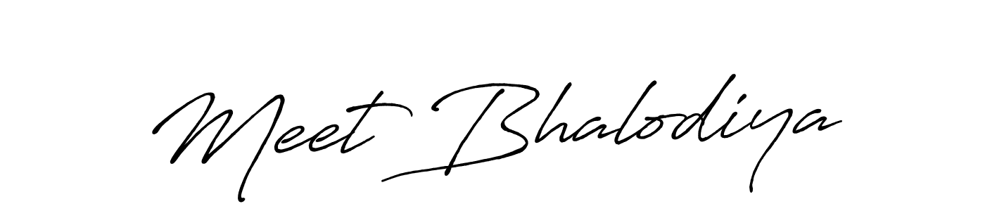 How to make Meet Bhalodiya signature? Antro_Vectra_Bolder is a professional autograph style. Create handwritten signature for Meet Bhalodiya name. Meet Bhalodiya signature style 7 images and pictures png