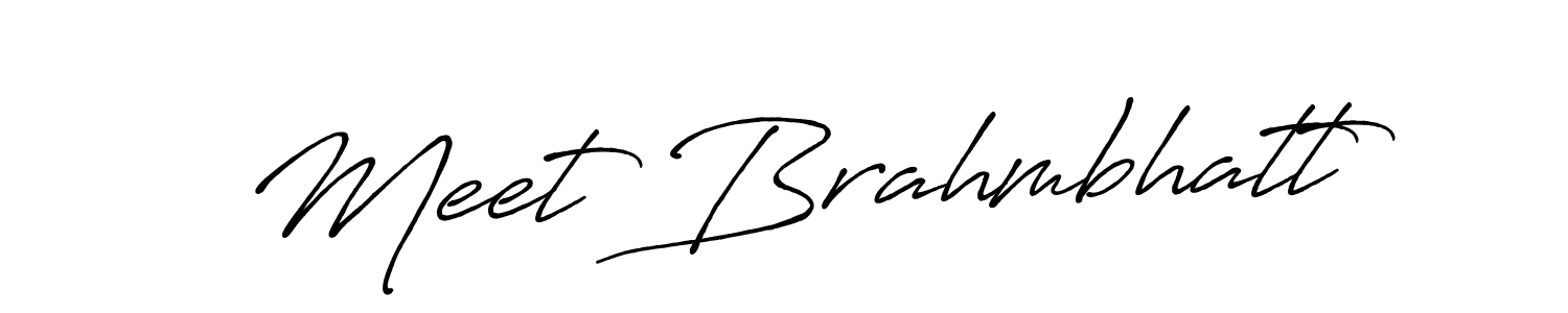 It looks lik you need a new signature style for name Meet Brahmbhatt. Design unique handwritten (Antro_Vectra_Bolder) signature with our free signature maker in just a few clicks. Meet Brahmbhatt signature style 7 images and pictures png