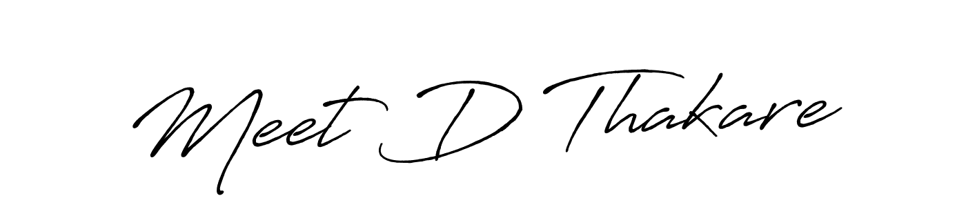 How to Draw Meet D Thakare signature style? Antro_Vectra_Bolder is a latest design signature styles for name Meet D Thakare. Meet D Thakare signature style 7 images and pictures png