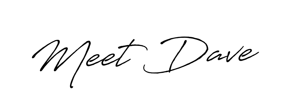 Meet Dave stylish signature style. Best Handwritten Sign (Antro_Vectra_Bolder) for my name. Handwritten Signature Collection Ideas for my name Meet Dave. Meet Dave signature style 7 images and pictures png