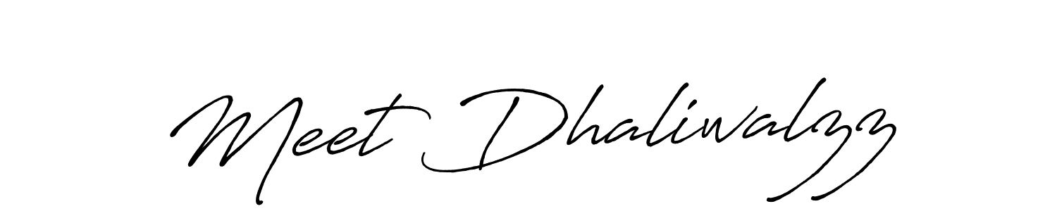 Also we have Meet Dhaliwalzz name is the best signature style. Create professional handwritten signature collection using Antro_Vectra_Bolder autograph style. Meet Dhaliwalzz signature style 7 images and pictures png