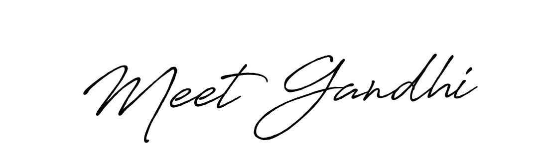 Once you've used our free online signature maker to create your best signature Antro_Vectra_Bolder style, it's time to enjoy all of the benefits that Meet Gandhi name signing documents. Meet Gandhi signature style 7 images and pictures png