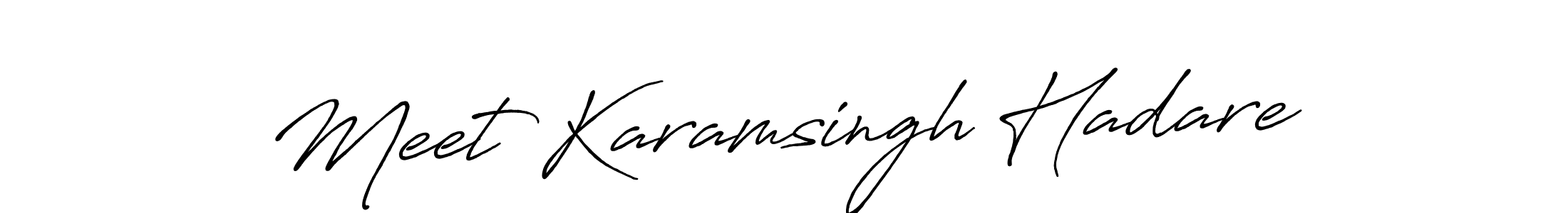 It looks lik you need a new signature style for name Meet Karamsingh Hadare. Design unique handwritten (Antro_Vectra_Bolder) signature with our free signature maker in just a few clicks. Meet Karamsingh Hadare signature style 7 images and pictures png