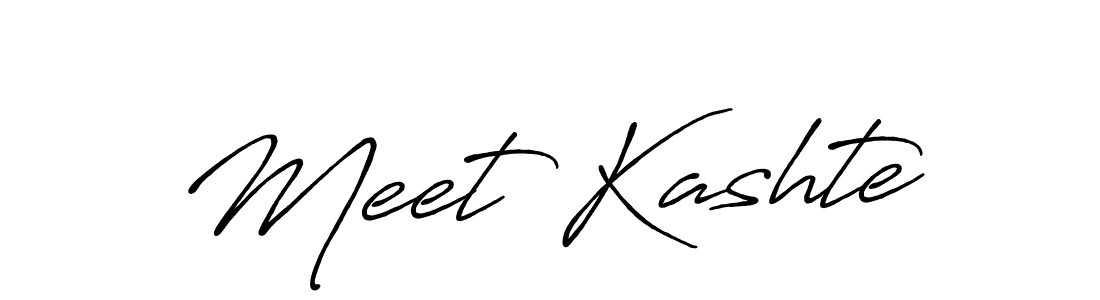 Meet Kashte stylish signature style. Best Handwritten Sign (Antro_Vectra_Bolder) for my name. Handwritten Signature Collection Ideas for my name Meet Kashte. Meet Kashte signature style 7 images and pictures png