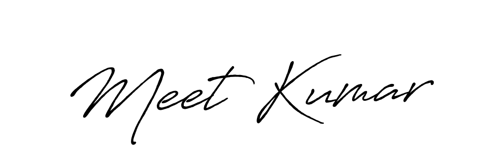 Also we have Meet Kumar name is the best signature style. Create professional handwritten signature collection using Antro_Vectra_Bolder autograph style. Meet Kumar signature style 7 images and pictures png