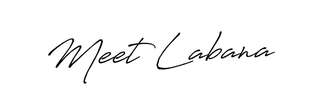 Design your own signature with our free online signature maker. With this signature software, you can create a handwritten (Antro_Vectra_Bolder) signature for name Meet Labana. Meet Labana signature style 7 images and pictures png