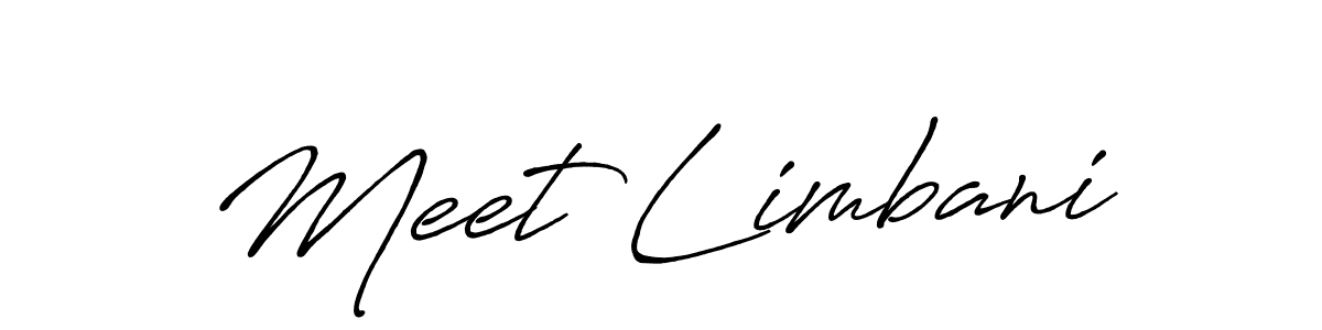 Antro_Vectra_Bolder is a professional signature style that is perfect for those who want to add a touch of class to their signature. It is also a great choice for those who want to make their signature more unique. Get Meet Limbani name to fancy signature for free. Meet Limbani signature style 7 images and pictures png