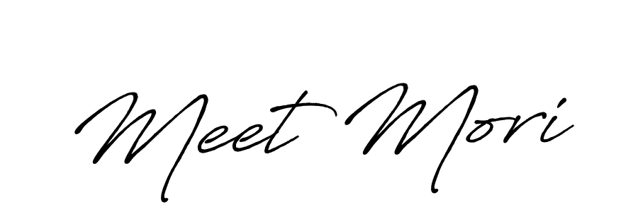 Also we have Meet Mori name is the best signature style. Create professional handwritten signature collection using Antro_Vectra_Bolder autograph style. Meet Mori signature style 7 images and pictures png