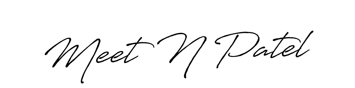 It looks lik you need a new signature style for name Meet N Patel. Design unique handwritten (Antro_Vectra_Bolder) signature with our free signature maker in just a few clicks. Meet N Patel signature style 7 images and pictures png