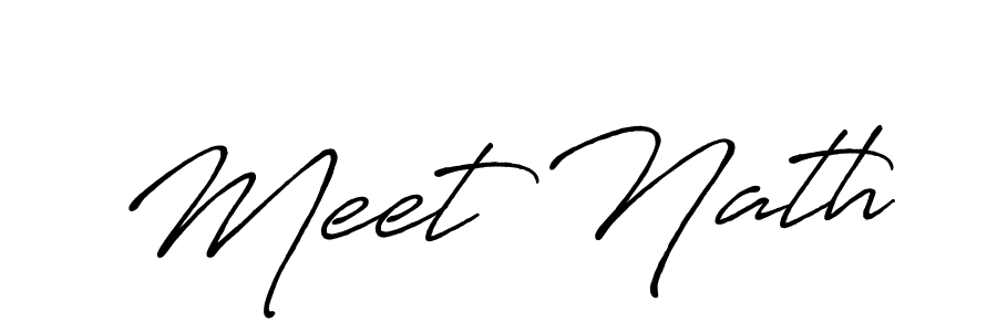 It looks lik you need a new signature style for name Meet Nath. Design unique handwritten (Antro_Vectra_Bolder) signature with our free signature maker in just a few clicks. Meet Nath signature style 7 images and pictures png