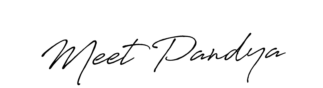 How to Draw Meet Pandya signature style? Antro_Vectra_Bolder is a latest design signature styles for name Meet Pandya. Meet Pandya signature style 7 images and pictures png