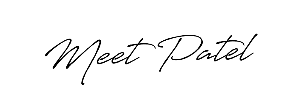 Also we have Meet Patel name is the best signature style. Create professional handwritten signature collection using Antro_Vectra_Bolder autograph style. Meet Patel signature style 7 images and pictures png