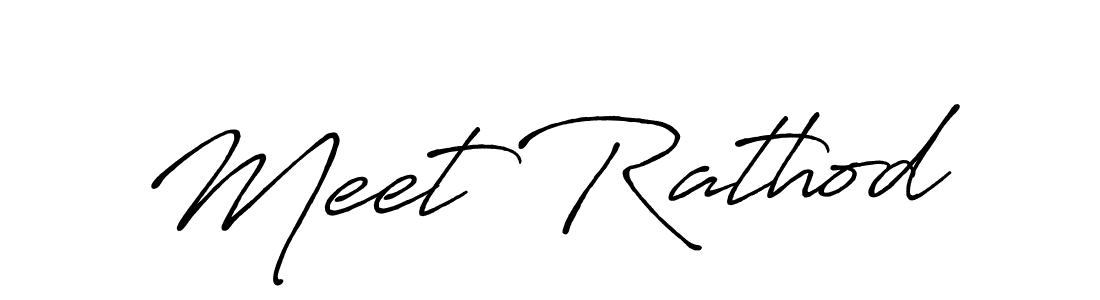 Once you've used our free online signature maker to create your best signature Antro_Vectra_Bolder style, it's time to enjoy all of the benefits that Meet Rathod name signing documents. Meet Rathod signature style 7 images and pictures png