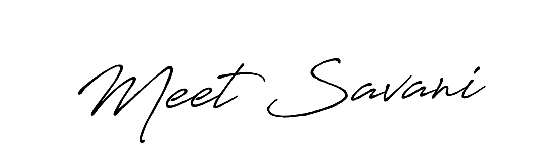 It looks lik you need a new signature style for name Meet Savani. Design unique handwritten (Antro_Vectra_Bolder) signature with our free signature maker in just a few clicks. Meet Savani signature style 7 images and pictures png
