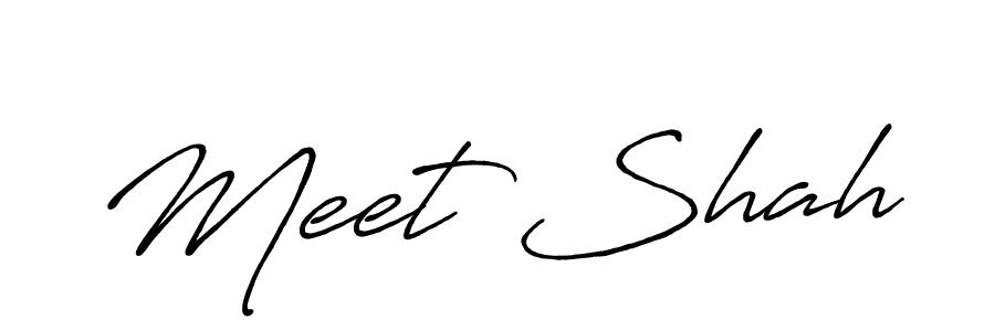 This is the best signature style for the Meet Shah name. Also you like these signature font (Antro_Vectra_Bolder). Mix name signature. Meet Shah signature style 7 images and pictures png