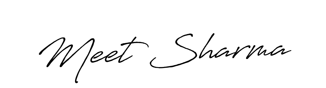 if you are searching for the best signature style for your name Meet Sharma. so please give up your signature search. here we have designed multiple signature styles  using Antro_Vectra_Bolder. Meet Sharma signature style 7 images and pictures png