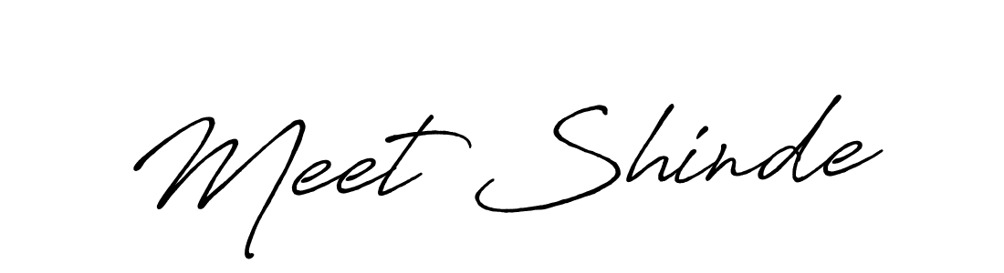 It looks lik you need a new signature style for name Meet Shinde. Design unique handwritten (Antro_Vectra_Bolder) signature with our free signature maker in just a few clicks. Meet Shinde signature style 7 images and pictures png