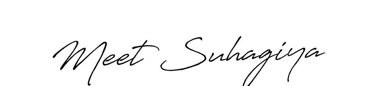 Make a beautiful signature design for name Meet Suhagiya. Use this online signature maker to create a handwritten signature for free. Meet Suhagiya signature style 7 images and pictures png