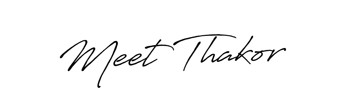 Once you've used our free online signature maker to create your best signature Antro_Vectra_Bolder style, it's time to enjoy all of the benefits that Meet Thakor name signing documents. Meet Thakor signature style 7 images and pictures png