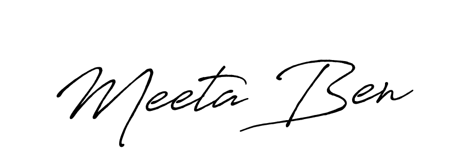 It looks lik you need a new signature style for name Meeta Ben. Design unique handwritten (Antro_Vectra_Bolder) signature with our free signature maker in just a few clicks. Meeta Ben signature style 7 images and pictures png