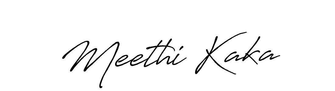 Also You can easily find your signature by using the search form. We will create Meethi Kaka name handwritten signature images for you free of cost using Antro_Vectra_Bolder sign style. Meethi Kaka signature style 7 images and pictures png