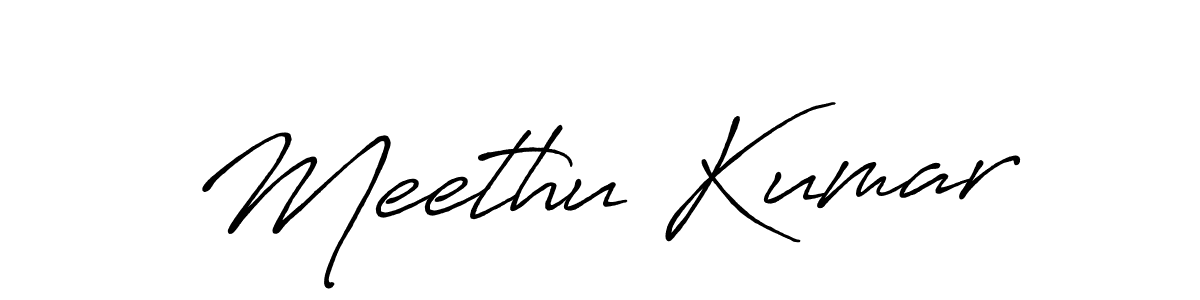 How to make Meethu Kumar signature? Antro_Vectra_Bolder is a professional autograph style. Create handwritten signature for Meethu Kumar name. Meethu Kumar signature style 7 images and pictures png