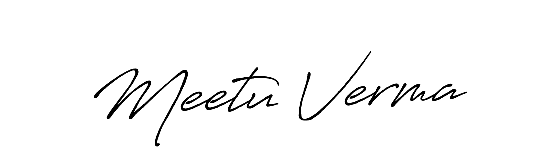 Also You can easily find your signature by using the search form. We will create Meetu Verma name handwritten signature images for you free of cost using Antro_Vectra_Bolder sign style. Meetu Verma signature style 7 images and pictures png