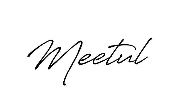 Meetul stylish signature style. Best Handwritten Sign (Antro_Vectra_Bolder) for my name. Handwritten Signature Collection Ideas for my name Meetul. Meetul signature style 7 images and pictures png