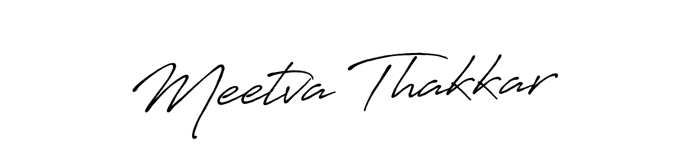 Use a signature maker to create a handwritten signature online. With this signature software, you can design (Antro_Vectra_Bolder) your own signature for name Meetva Thakkar. Meetva Thakkar signature style 7 images and pictures png